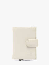 Portefeuille Caviar Leder Crinkles Beige caviar 14600